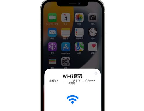 石拐苹果15维修店分享iPhone15如何共享Wi-Fi密码 